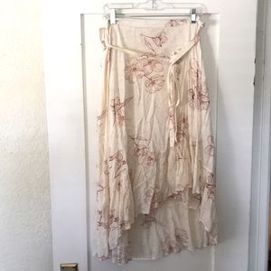 Billabong floral wrap around skirt